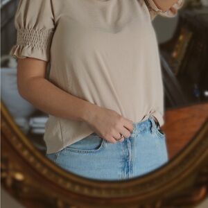 Women's Pink Beige Top